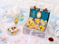 【Aquarium☆Afternoon Tea】 Melon & Mango “Mermaid Princess” Afternoon Tea – enjoy wine and coffee to your heart’s content!