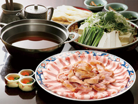 農林水産大臣賞受賞　はちきん地鶏と宿毛産ポークの『龍馬鍋コース』【2時間飲み放題付き】