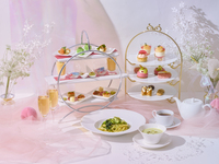 【ディナー限定】乾杯モエシャン×魚介パスタ＆和牛×ピーチブランシュアフタヌーンティー