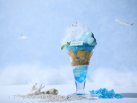 【ティー限定】Trip.comコラボパフェ "Daylight Trip Parfait"