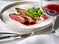 【Summer】ディナーコース薪グリルをふんだんに使ったお魚＆お肉料理のメインなど全5品