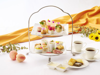 【平日・ティータイム】乾杯ドリンク特典★ポム・ダダン アフタヌーンティー ～丸の内ハニーと桃のティータイム～（7/1～8/31）