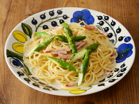 かのん的おいしい函館フォロワー専用　北海道産アスパラガスのクリームパスタ