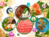[Limited Time Offer] Kin no Me Special Beauty Thai Lamb Shabu Set