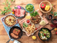 (Summer) [Fridays, Saturdays, Sundays, and holidays] ー Gold Star BBQ Plan (Unlimited Soft Drinks)