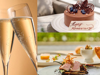 【父の日】♦乾杯酒プレゼント♦特製チョコレートケーキと「ありがとう」を伝えるメッセージプレート付き！鱸又は厳選牛が選べるカジュアルディナー4品