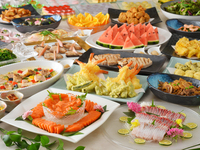 【6/13-14、7/18-20、8/15-16】【スパークリングワイン付き】「函館サーモン食べ放題！夏のおばんざいランチビュッフェ ～うな丼・揚げたて天婦羅・旬の和惣菜を愉しむ～」