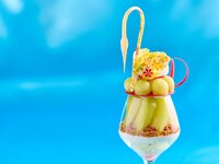 [Coffee or Tea Included] Swan Parfait ~Muskmelon~