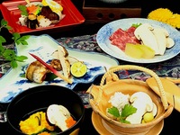 ♦【夜景×和食会席】　松茸会席　比叡　