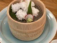 Full course meal featuring fresh conger eel