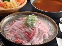 【平日】夏のさくらポークと彩り野菜のつゆしゃぶコース
