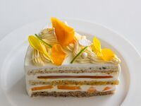 Mango and oolong tea shortcake