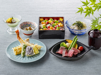 《７,８月》松風四季彩 ～天ぷら・サーロインステーキとちらし寿司～