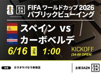 【6/16（火）スペイン VS カーボベルデ】⚽サッカー観戦パック3時間