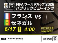 【6/17（水）フランス VS セネガル】⚽サッカー観戦パック3時間