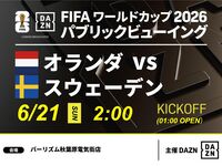 【6/21（日）オランダ VS スウェーデン】⚽サッカー観戦パック3時間(バーリズム秋葉原電気街店)
