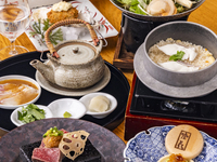 7月1日～【季節の贅沢ランチ】『旬魚の黄金だし小鍋と産直牡蠣フライ』＆『厳選国産牛の石焼きステーキと鯛めし ひつまぶし』 平日特別価格2,190円