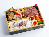 [Takeout] Japanese Black Wagyu Beef Fillet Steak and Seafood Bento Box
