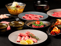 【100分飲み放題付き】お酒も和牛焼肉も、とにかく楽しみたい！お友達や会社の仲間と！わいわい楽しく【飲み会定番コース（全8品）】