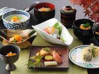 【父の日プラン】選べるワンドリンク付き 会席　星雲～旬魚の焼き物、揚げ物など全9品～
