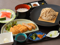 幌加内そば＆本鮪入りマグロメンチカツ