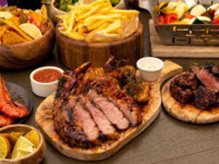 【屋根ありテラス】コロナで乾杯！飲み放題付きBBQ 11品