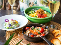 オフィシャルWeb限定最安値【Resort Lunch Share Dining】サラダやパスタなど全6品+乾杯スパークリング＆ドリンクバー(平日限定)