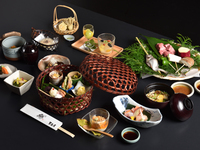 炭火焼き　水蓮コース Main dish is Japanese black beef ( BBQ Style) 2026.10.01〜