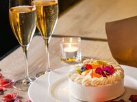 【Dinner】Anniversary Plan＋シャンパン1杯とソープフラワー