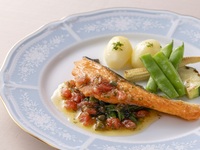 Pan-seared salmon