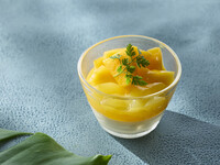 [Summer Limited] Mango Glass with Bavarois and Orange Jelly