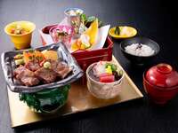 Course meal【浪速-Naniwa-Beef Steak Set-】＋choice of dessert