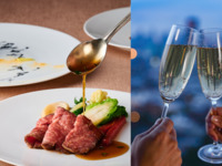 🥂7月・乾杯酒プレゼント🥂夏野菜の前菜とアワビのパイスープ、鱸のポワレや国産牛ステーキを味わう厳選ディナー全5品-RIKYU-