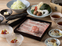 《東京美食めぐり 2026》ディナー特別限定コース【ワンドリンク付き】厳選豚肉の出汁しゃぶ会席
