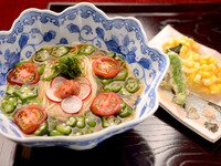 夏季限定「冷制面 梅子与秋葵套餐」