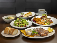 【DINNER】イベリコ豚＆サーモングリルコース 全5品