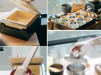 7/1 onwards: Saturdays, Sundays, and holidays – [Sora-ni Tofu Lunch] A course featuring freshly made tofu from Hitohi, a colorful nine-item set meal, and yuba-hakka rice.