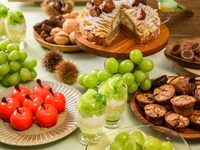 【9月・10月】秋の味覚～ぶどう・いちじく・栗～スイーツビュッフェ 6300円→5900円（1日10名・オンライン決済専用）