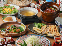 旨いに理由あり！三重直送　活〆後3時間で出荷☆氷結熟成カンパチ大皿盛り＆鰻飯コース