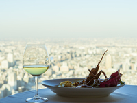 【OCEAN LUNCH 5500YEN 】土日祝 限定 平日限定 前菜5種盛り合わせ、スープ、パスタ、メイン､ブレッド、デザートの全5品