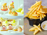【★7月末まで 限定セール★】◇スイーツ7種とポテトフライ付き◇桃とメロンづくしのバカンス・アフタヌーンティー（2時間 6/24～平日）