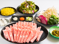 Nuovo corso Ginjo Lamb Shabu G: tutto quello che puoi mangiare e bere (2 ore) [Shabu-shabu di agnello e maiale del marchio Yonezawa]