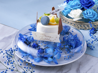 【新AKプラン{全6品}】誕生花ケーキ付カジュアル記念日プラン(※メッセージは要望欄にて)※週末+300円