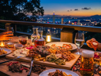【夕景から夜景へ】「マジックアワーのビアテラス2026」～シャンパンフリーフロー90分付17000円