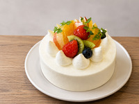 ◇お食事のご予約と一緒にご注文ください◇バースデイ＆アニバーサリーケーキ【5号15㎝】生クリーム