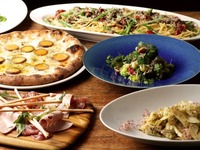 PLAN A [Dinner only] A casual plan at Blue Napoli, featuring appetizers, pizza, pasta and desserts