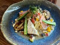 ２種ハムと夏野菜の和風冷製パスタ※8/30までです