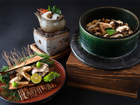 《会席》松茸昼会席（カウンター席）