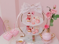 🎀Re❤︎Amour×Kitty Sweets Collaboration Afternoon Tea🎀ベッドのお席