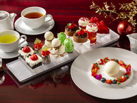 【スイーツ7種＋あまおうリース＆スペシャルドリンク付き】NYのクリスマス スイーツアフタヌーンティー ～キンプトン ホリデーマジック～